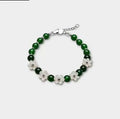Garden green on a grey studio backdrop