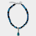 Ocean drop on a grey studio backdrop