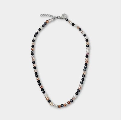 Pearl mix on a grey studio backdrop